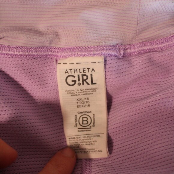 Athleta Girl Swing Skort - Lavender Purple - Size XXL (16) - Picture 8 of 8